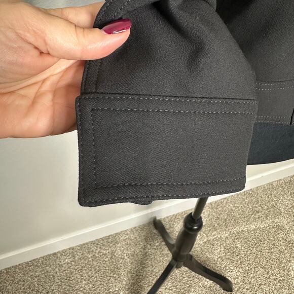 Madewell Shrunken Utility Jacket Size 2 True Black New - Picture 10 of 11